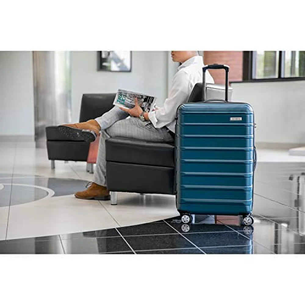 Midnight Black 3-Piece Hardside Expandable Luggage Set with Spinner Wheels L41334