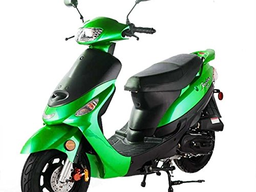 Green 50cc Gas Street Legal Scooter Y58713