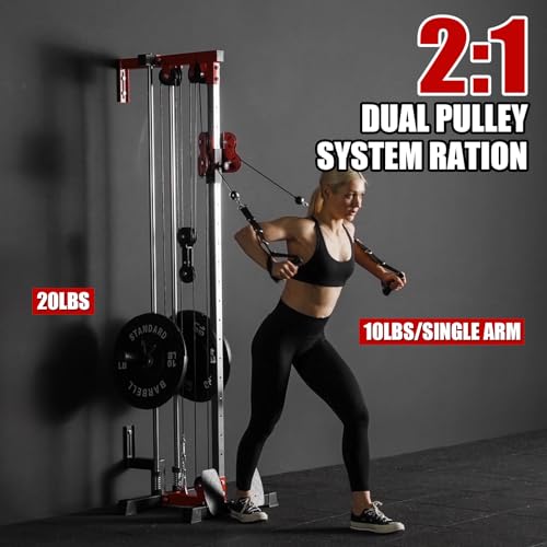 Wall Mount Cable Station with Dual Pulley System F597623