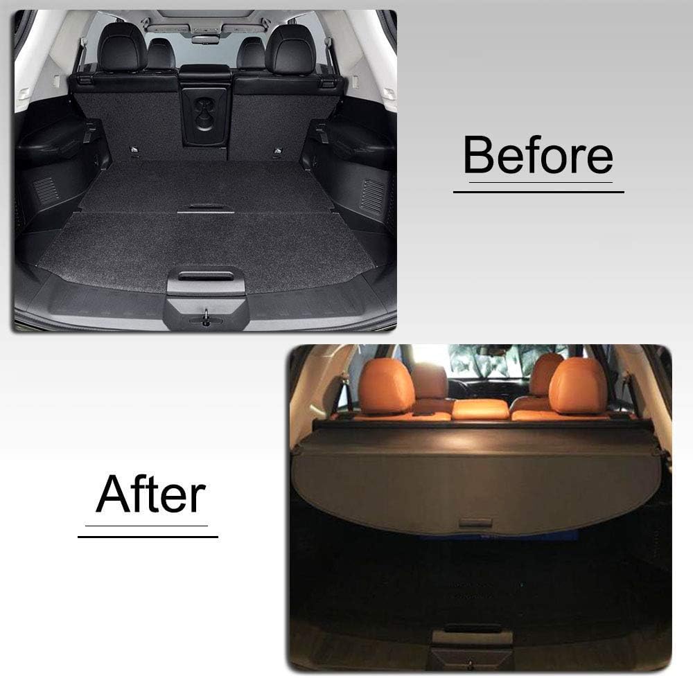 Black Retractable Cargo Cover P970