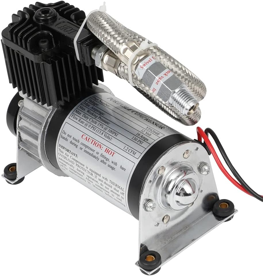 130 PSI Heavy Duty Onboard Air Compressor 12V Y753