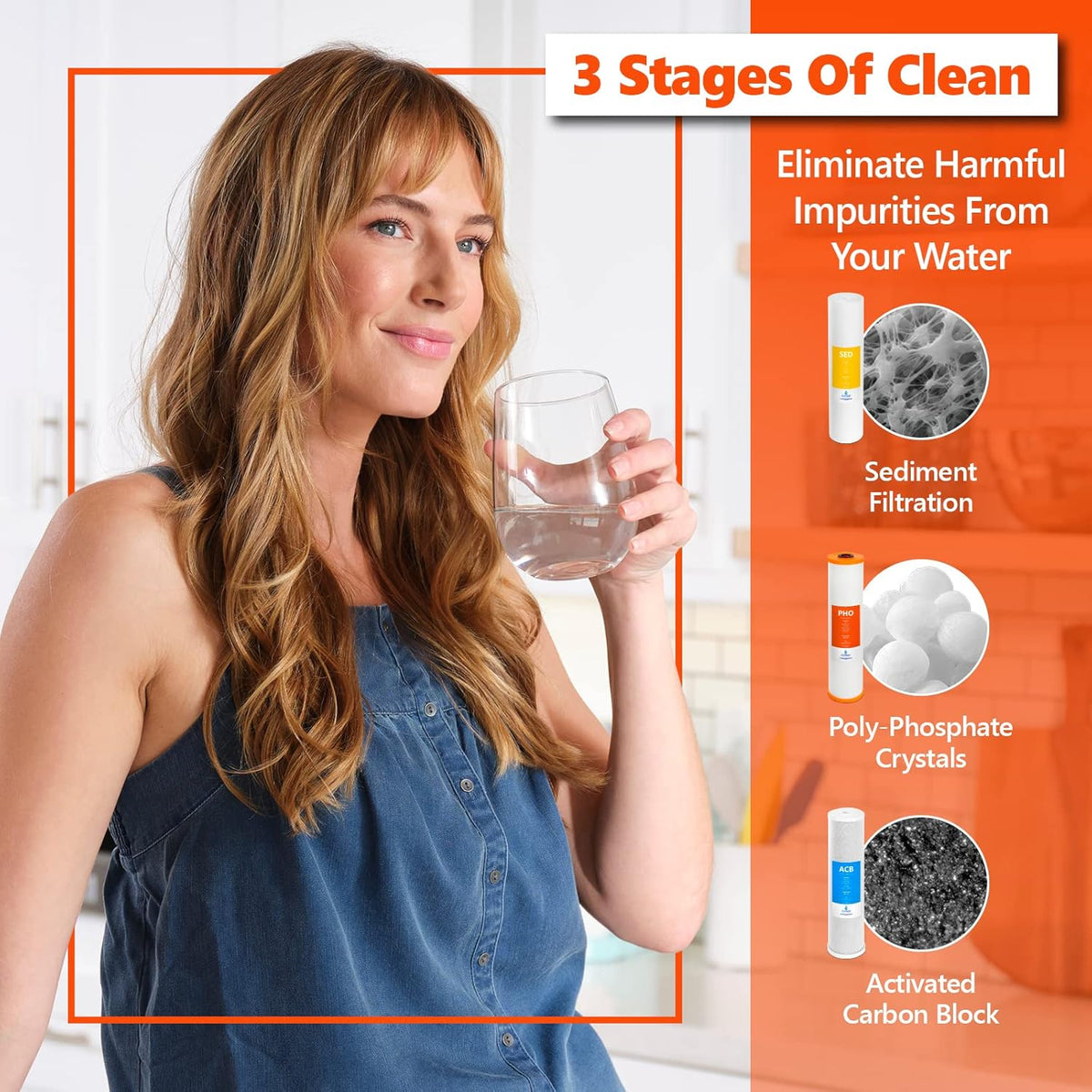 Whole House 3 Stage Water Filtration System J752