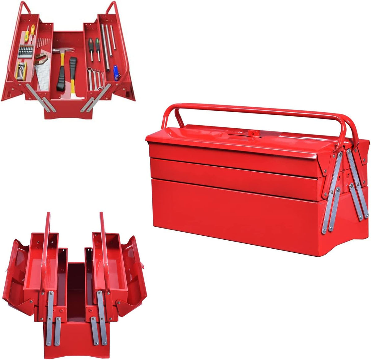 20-Inch 5-Tray Metal Tool Box C25308
