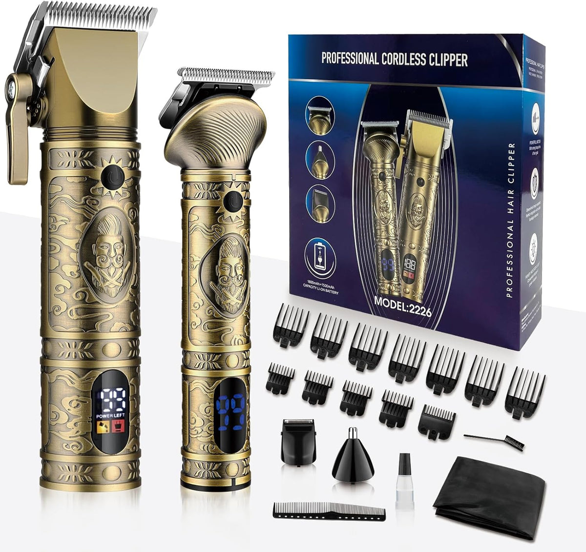 Cordless Hair Clippers and Trimmers Set R2295