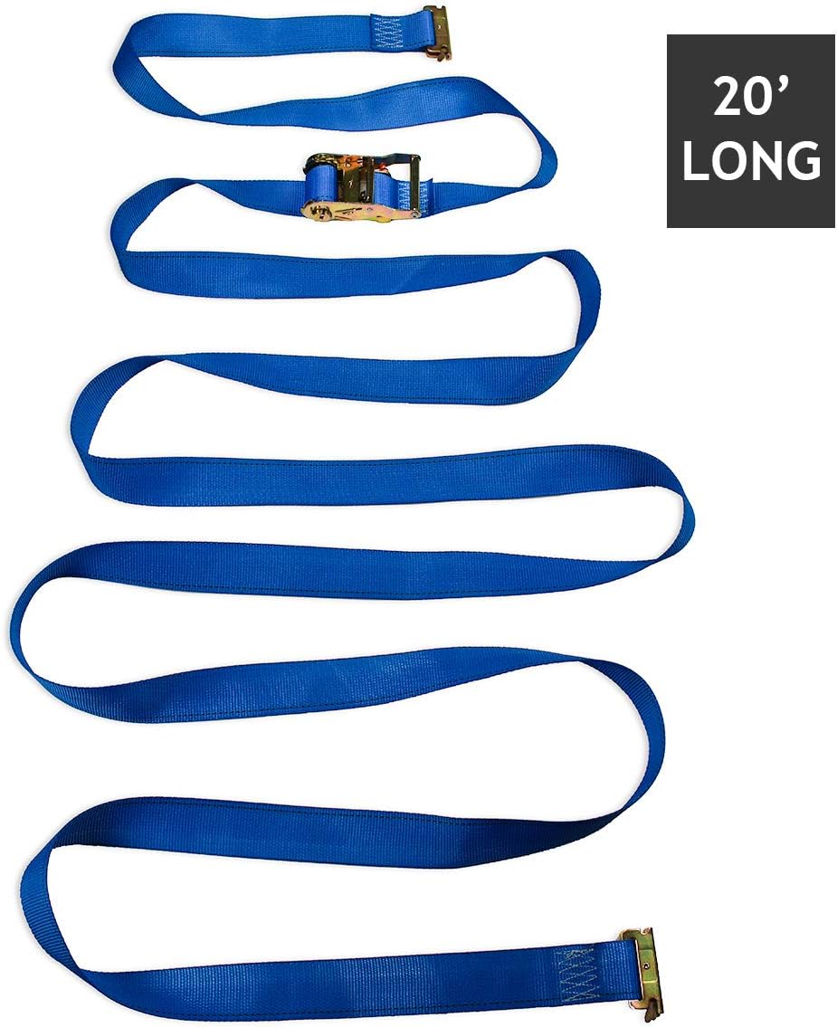 Heavy Duty Blue Polyester Ratchet Straps P988