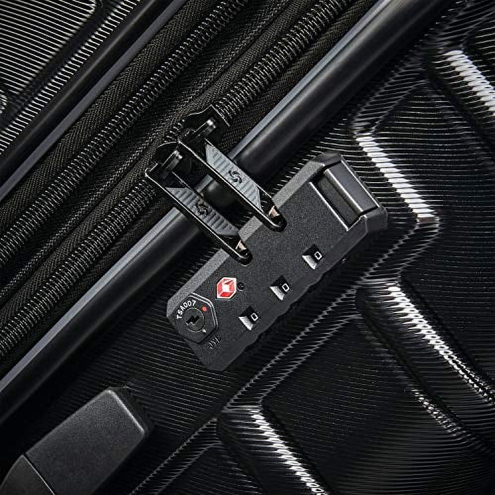 Midnight Black 3-Piece Hardside Expandable Luggage Set with Spinner Wheels L41334