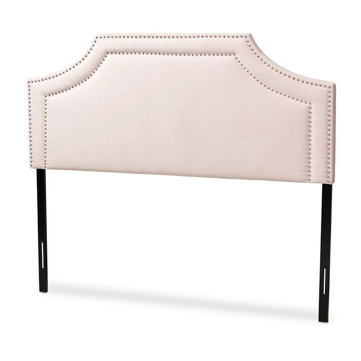 Pink Velvet Wood Queen Headboard L245850