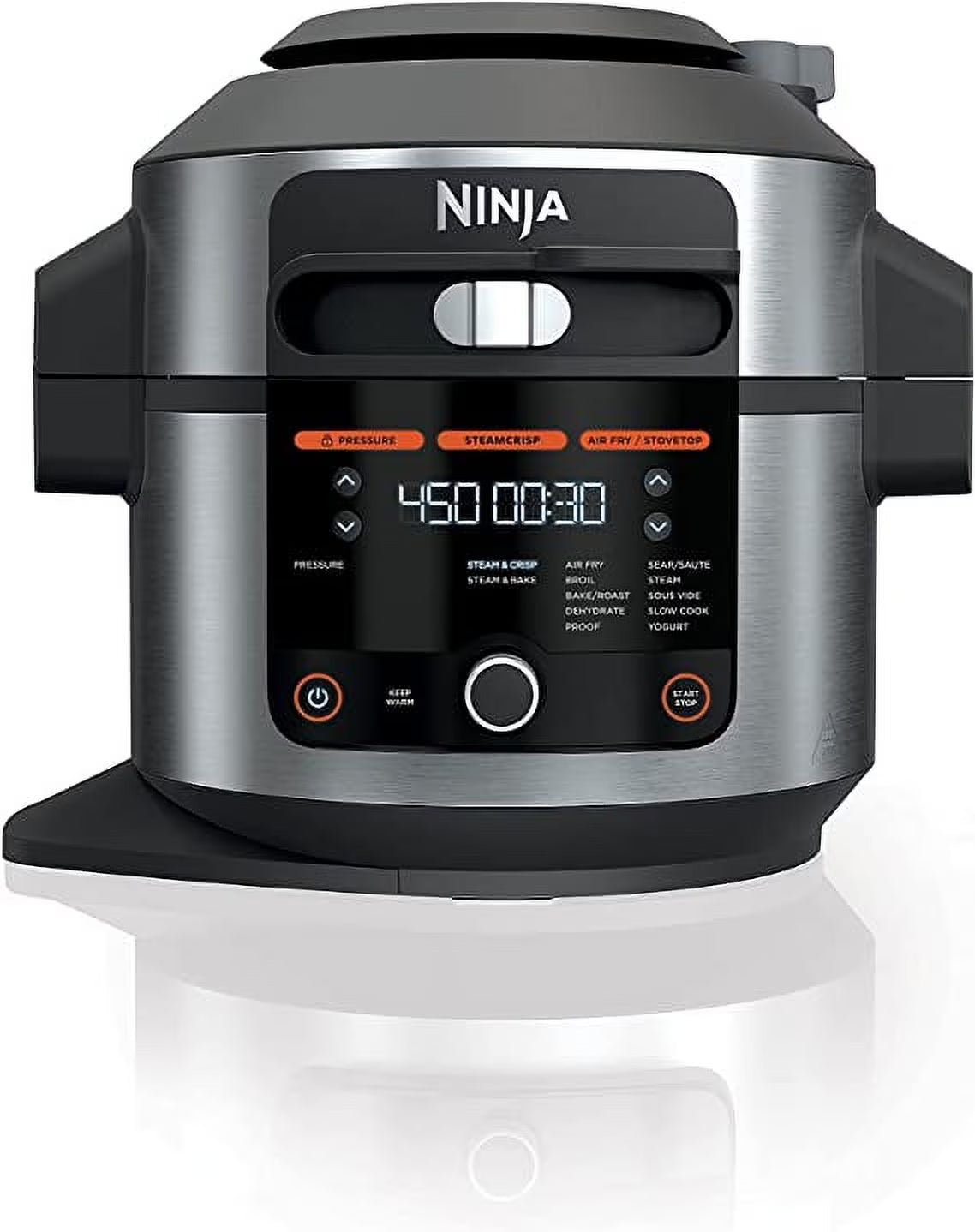 Open Box 14-in-1 6.5 QT Pressure Cooker Steam Fryer Smart Lid N8976