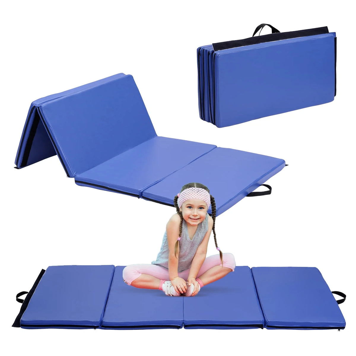 Blue Folding Exercise Mat I8751
