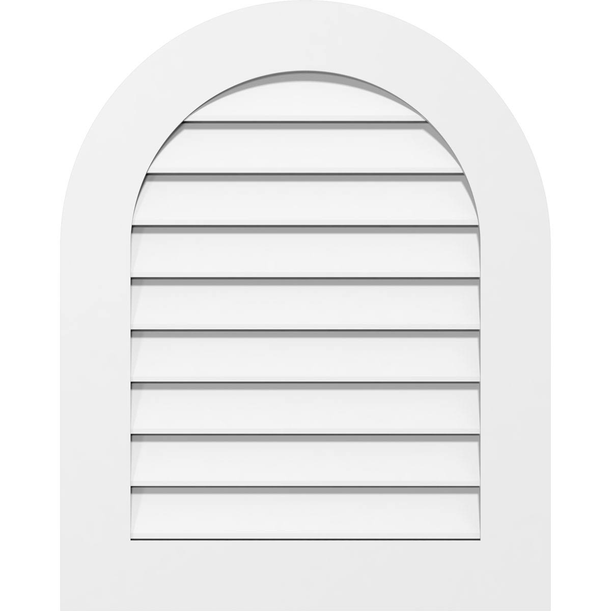 Round Top Surface Mount PVC Gable Vent E139906