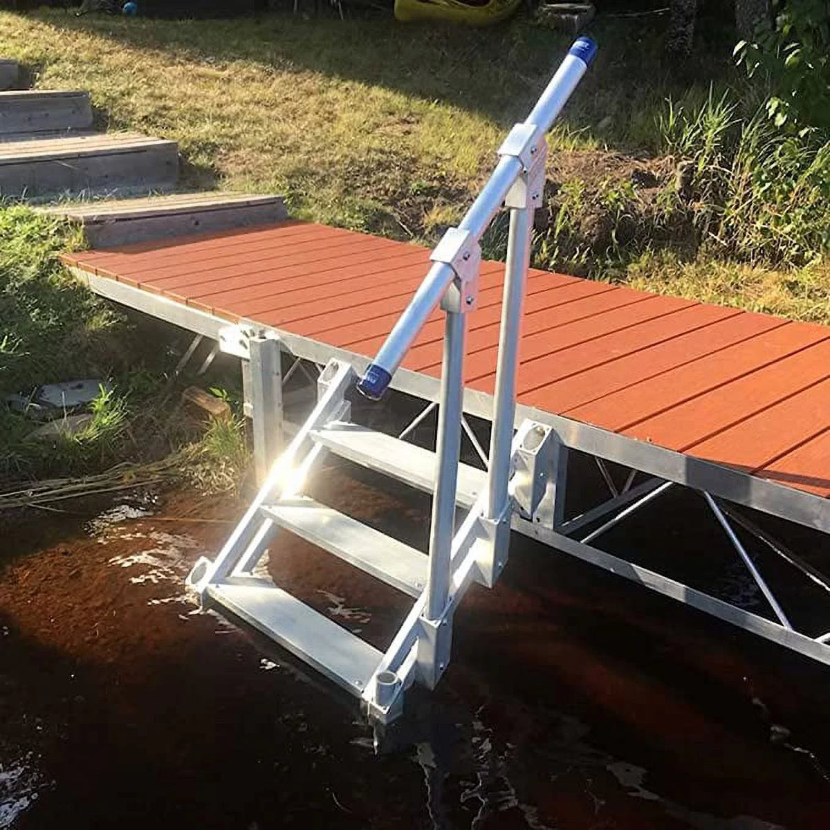 2 Step Stairs with Handrail N25151