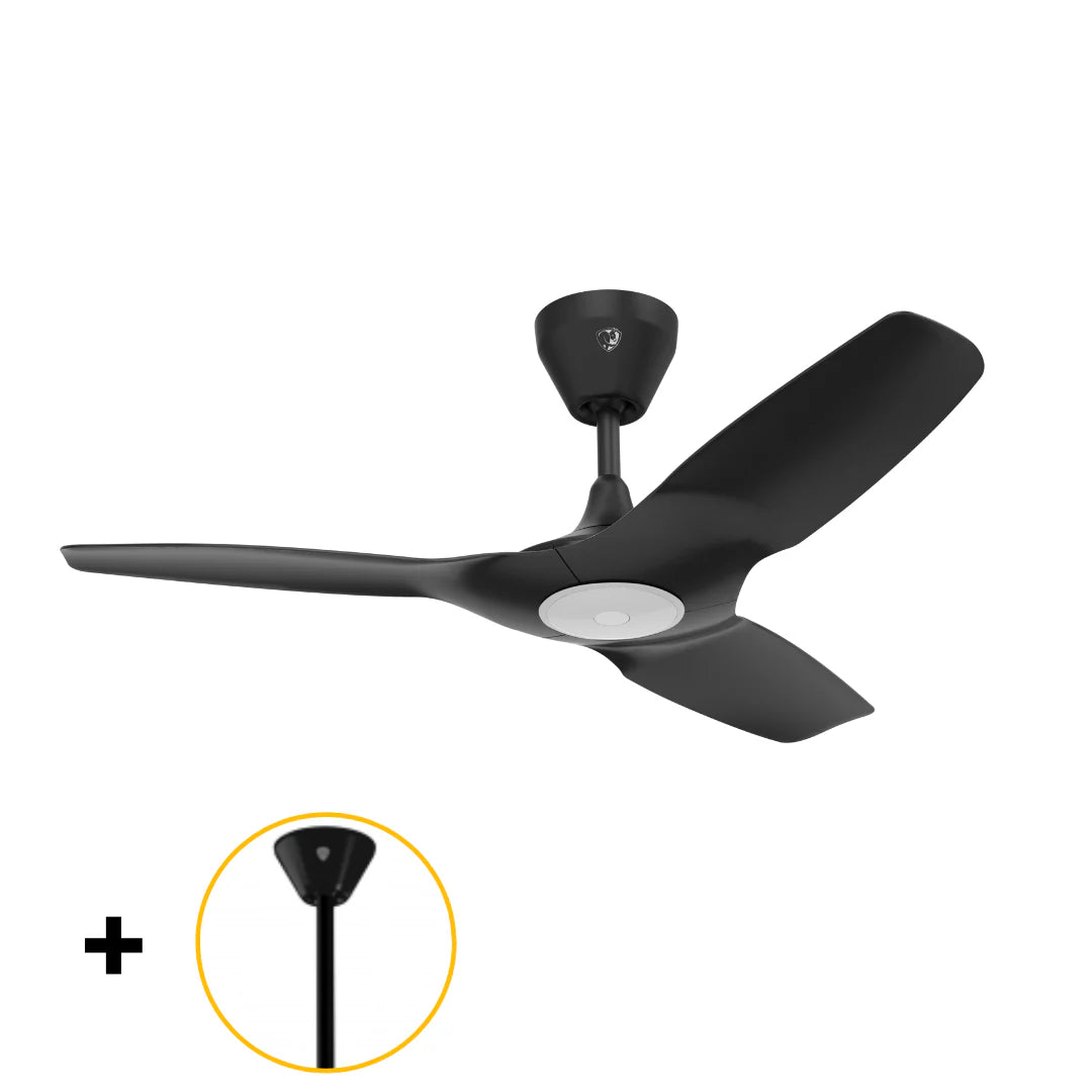 Black Ceiling Fan with Downrod A840