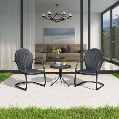 Black 20.10x22 Long Bistro Set H3833
