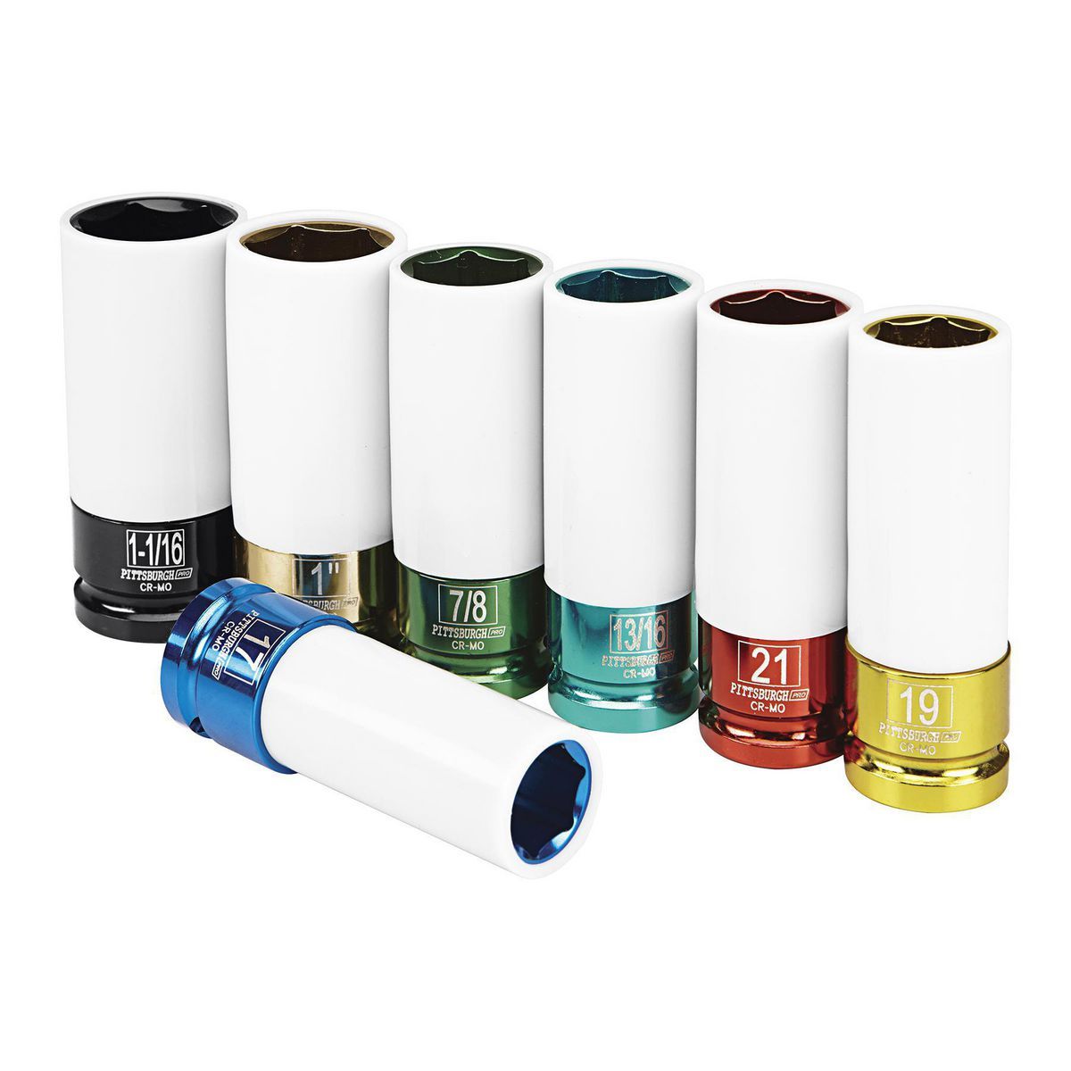 1/2 in. Drive SAE and Metric Lug Nut Impact Sockets, 7-Piece Z56885