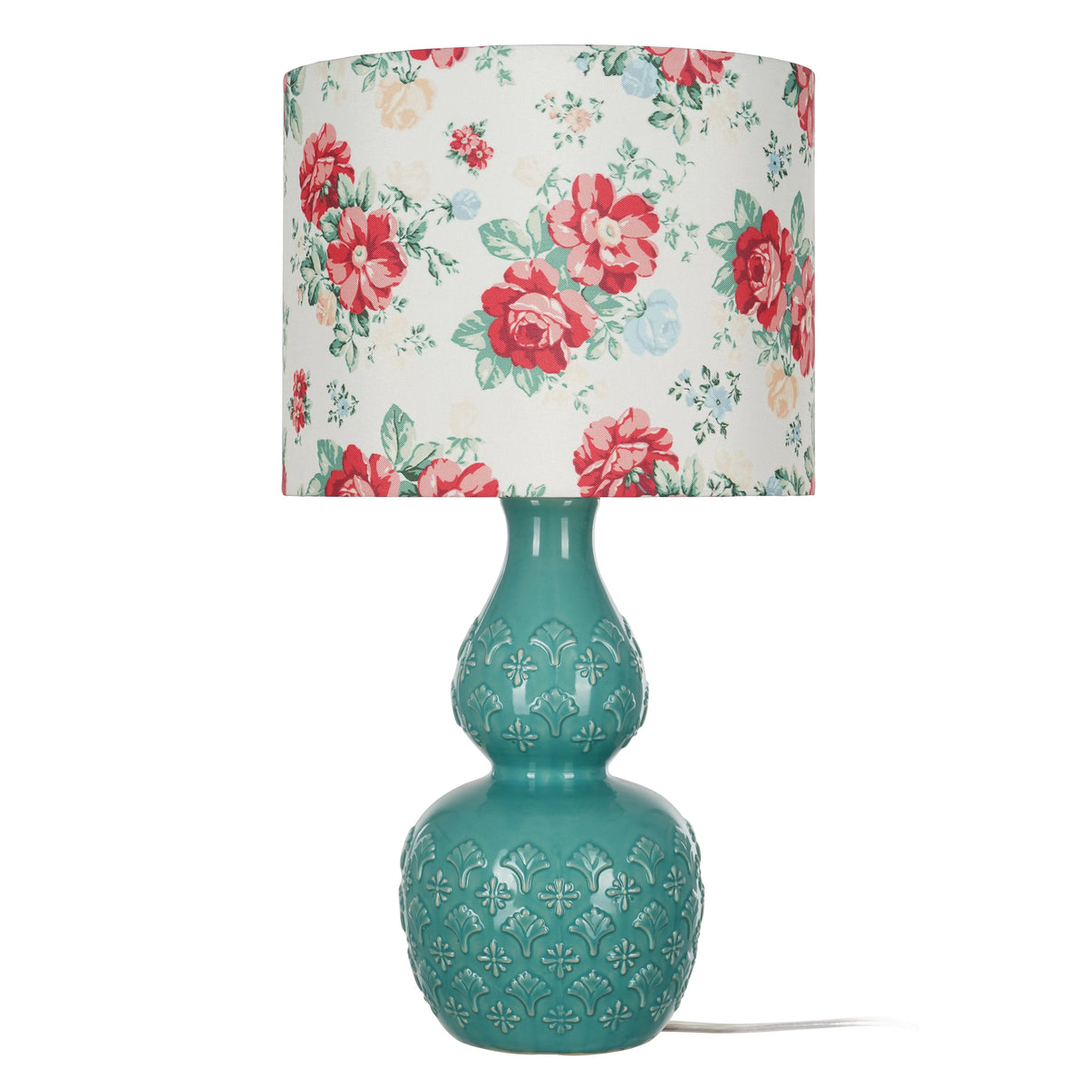 Vintage Floral Table Lamp N401