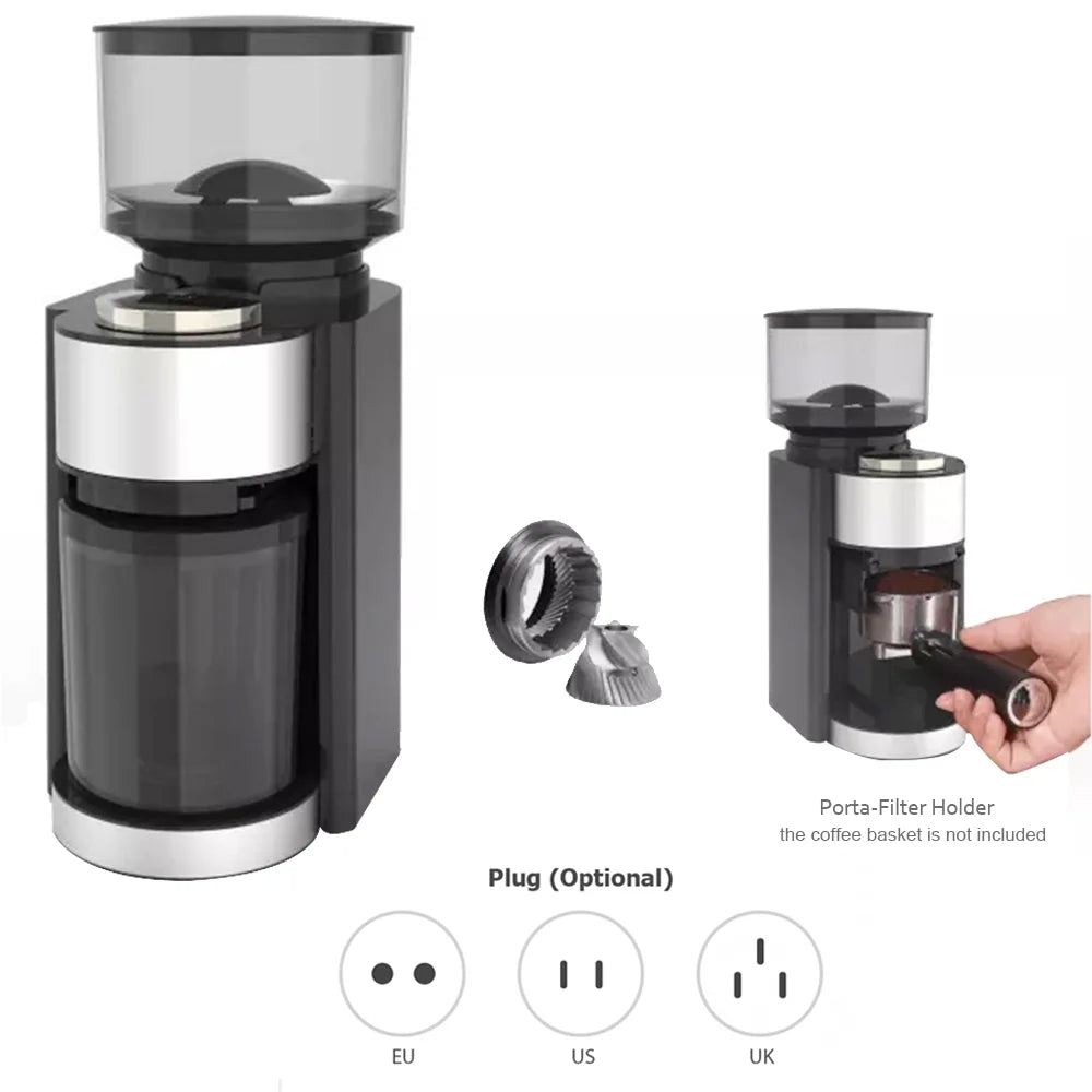 Electric Burr Coffee Grinder 25 Grind Setting Black P386526