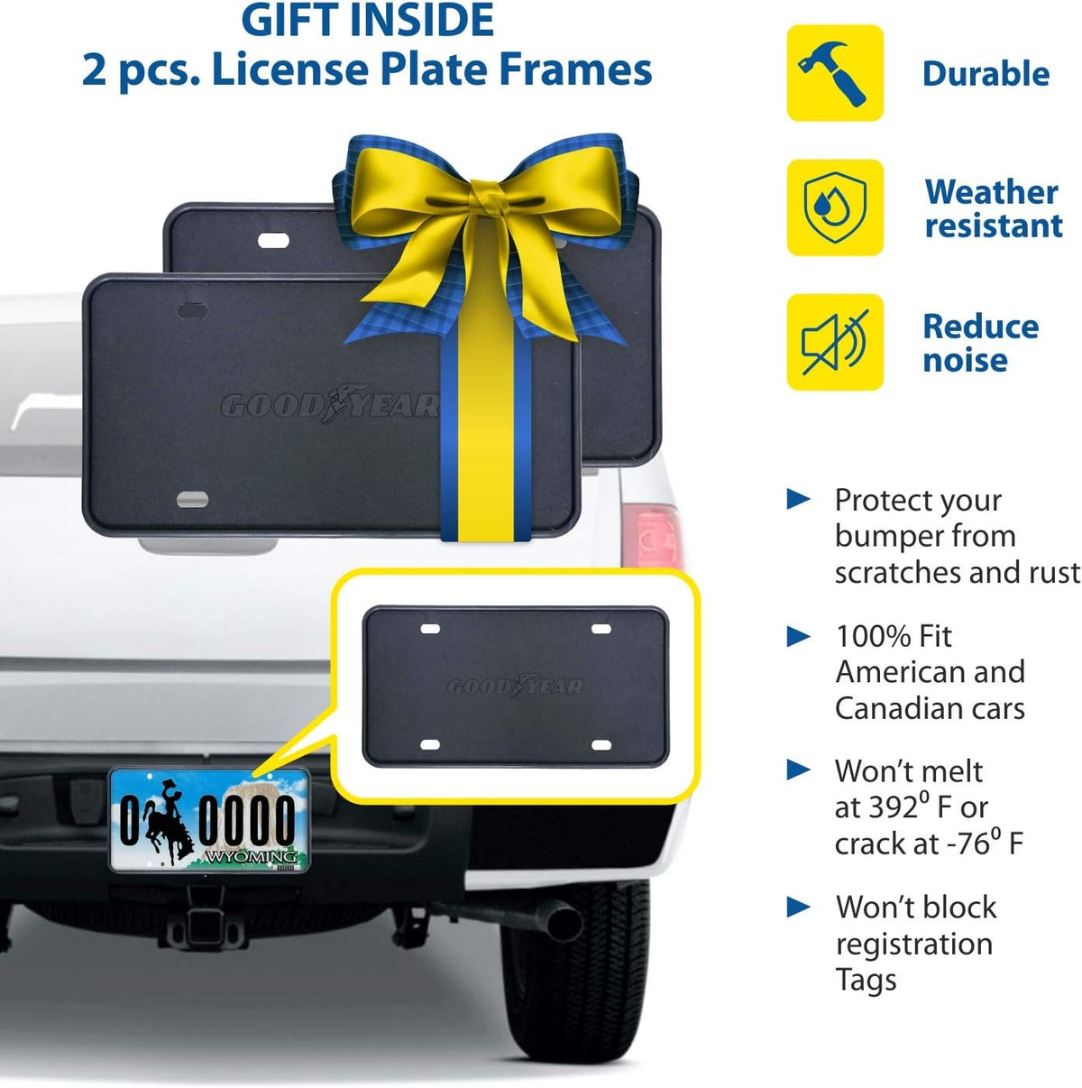 4 pcs Shatterproof Tape-on Window Deflectors W58849