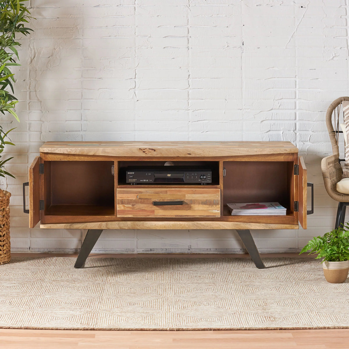 Reclaimed Wood TV Stand X39043