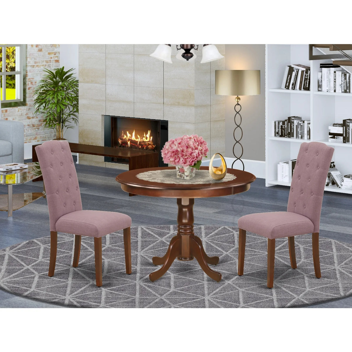 3-piece Wood Dining Set Y450183
