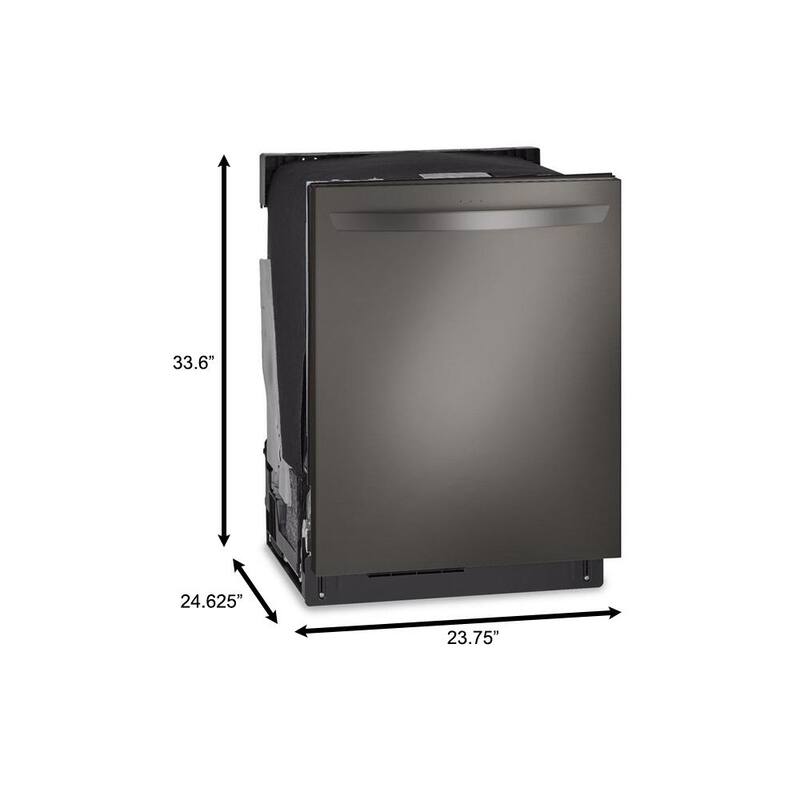 PrintProof Black Stainless Steel Smart Dishwasher J494