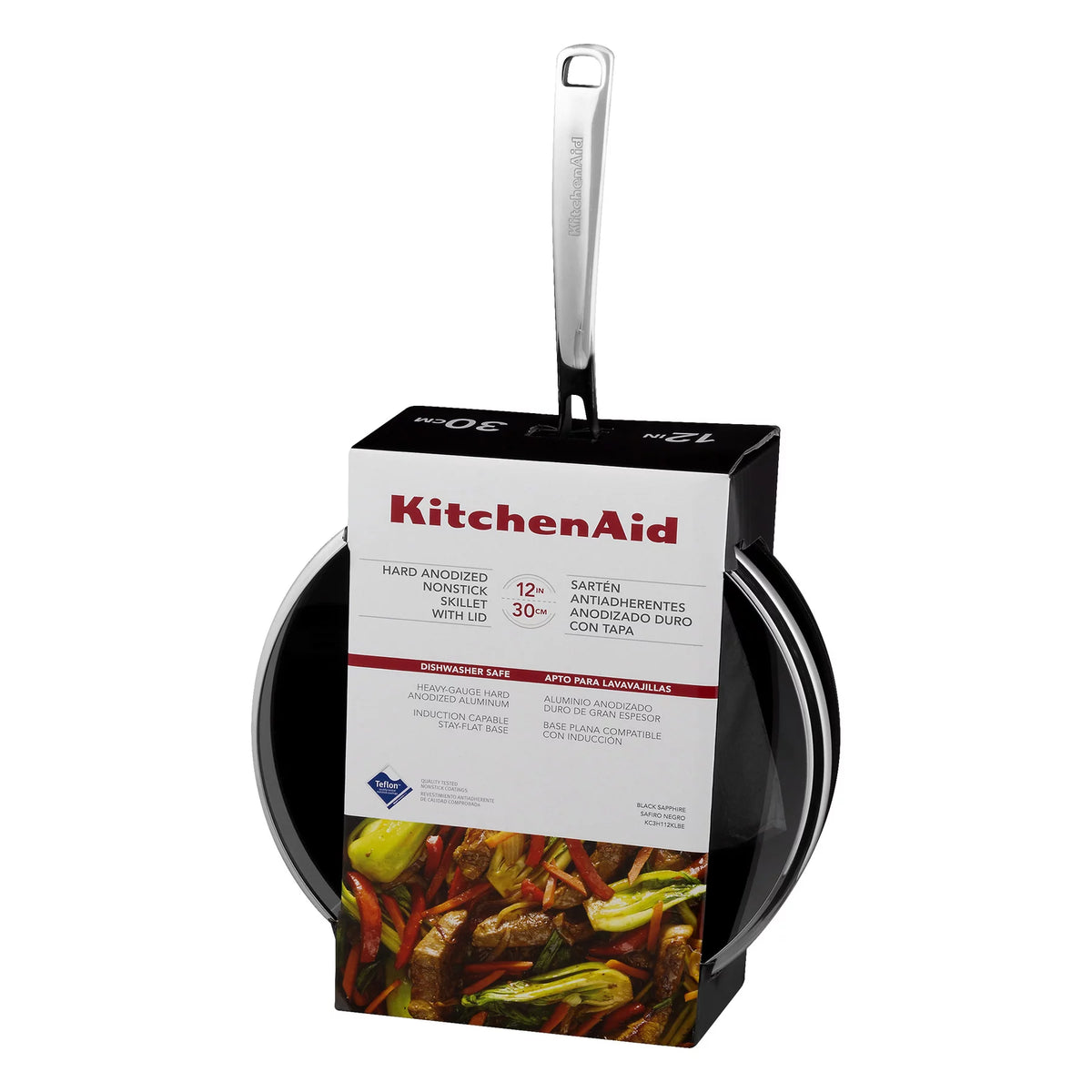 Hard Anodized Nonstick 12" Skillet with Glass Lid I753