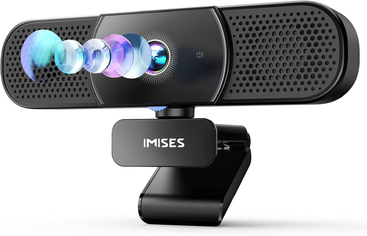 2K QHD Webcam with Microphone and Speaker, Autofocus, USB C, Privacy Cover Pack of 2 V389906