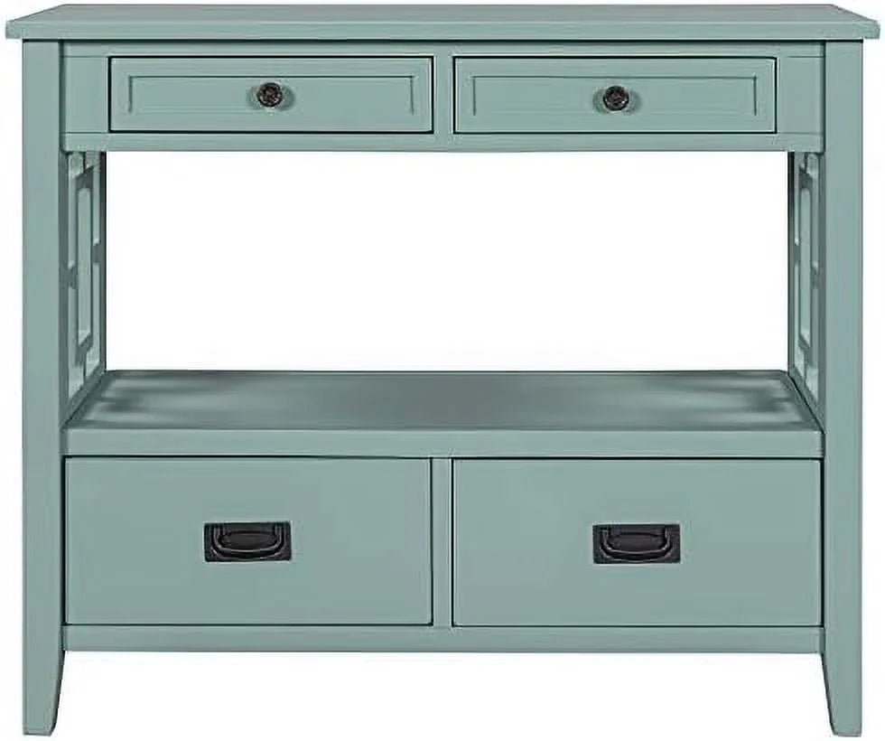 Farmhouse Wood Buffet Sideboard Console Table with 2-Door Cabinet I12674
