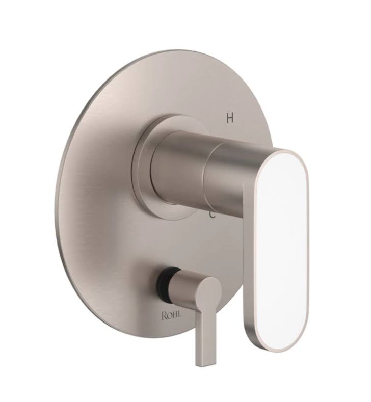 Matte Black Pressure Balance Trim with Diverter Lever Handle Y628