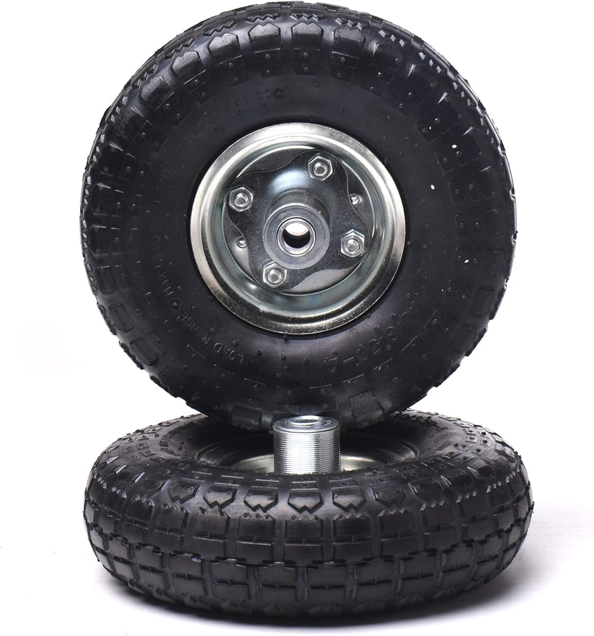 (4 Pack) 4.10/3.50-4 Replacement Tire and Wheel with 10 Inner Tube C6999