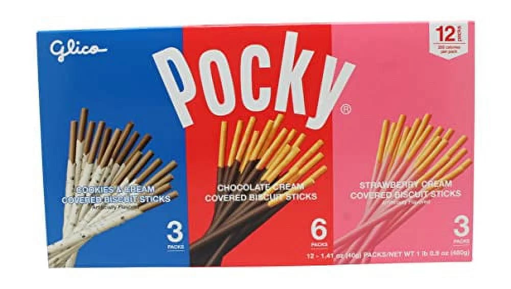 Chocolate Biscuit Sticks 3 Variety Pack 12 Count A8402