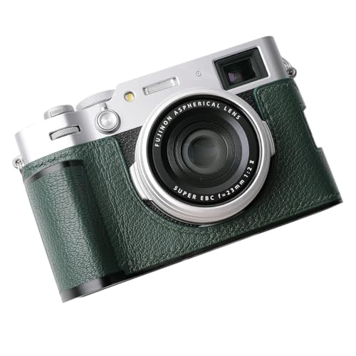 Genuine Leather Camera Half Case with Metal Base Plate N3140