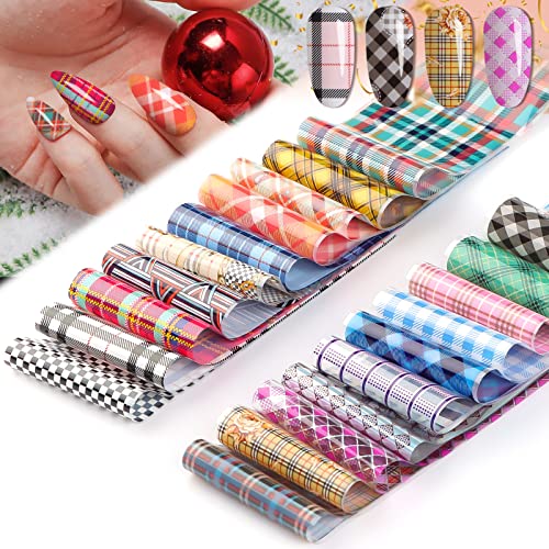 100 Sheets Christmas Nail Foil Transfer Stickers A2982
