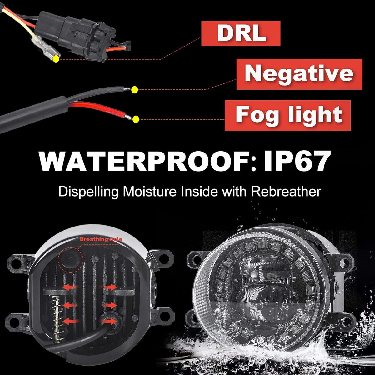 LED Fog Lights with DRL N955