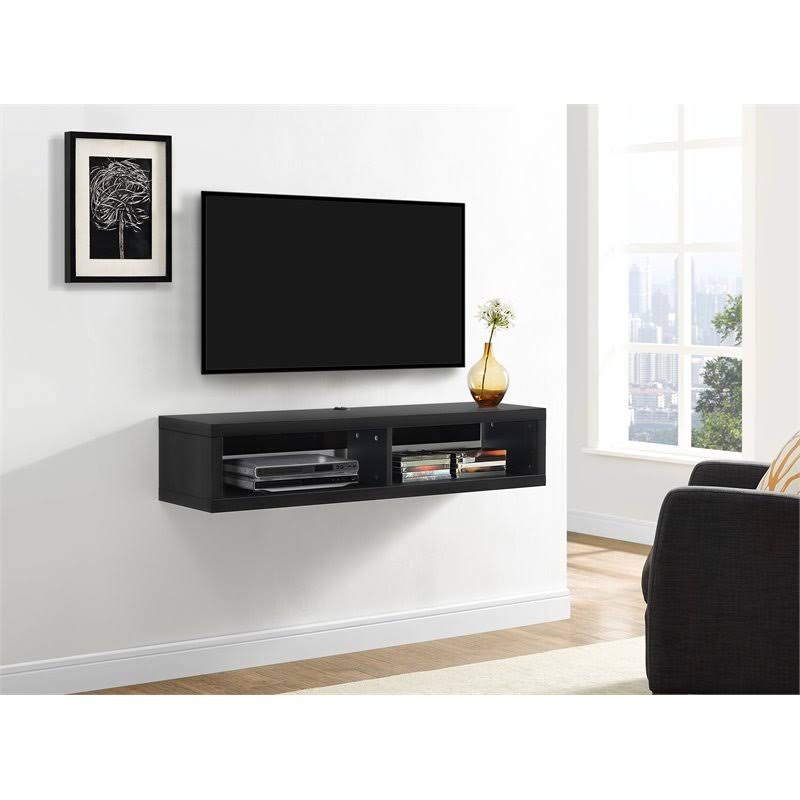 Black Wall Mounted Media Console G77659