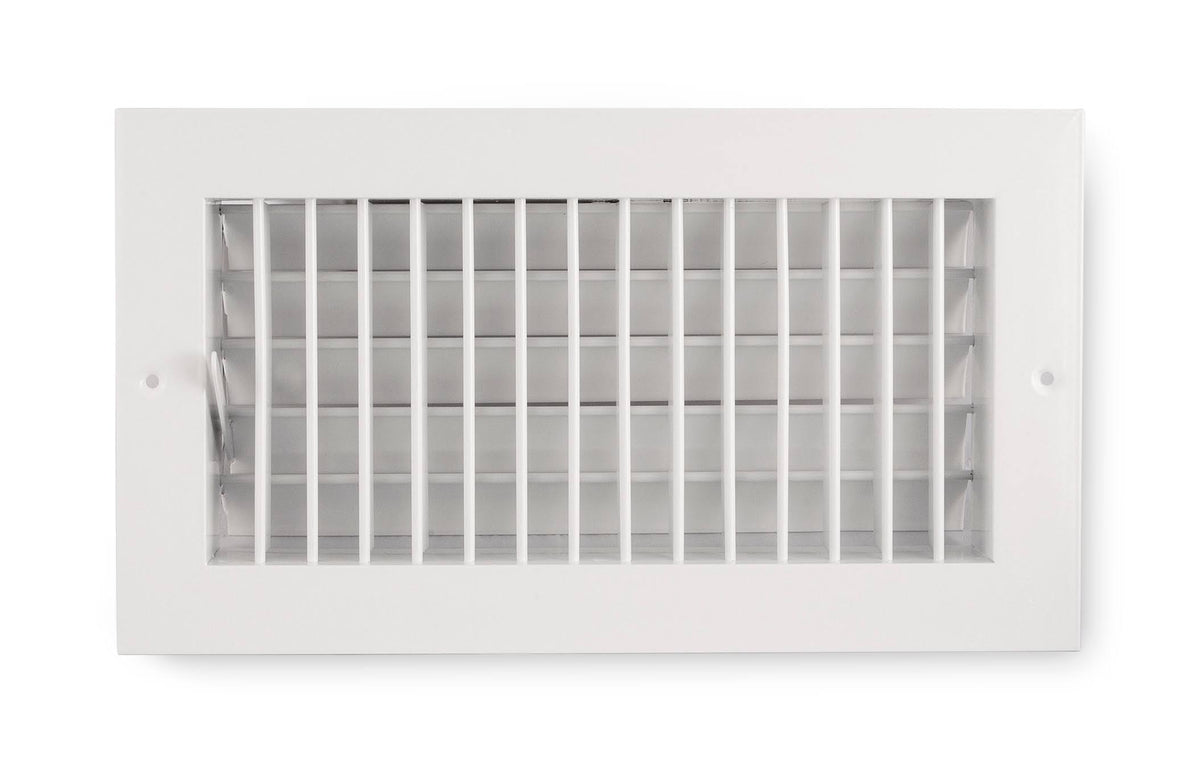 White 24-in x 10-in Aluminum 2-Way Sidewall/Ceiling Register I1130