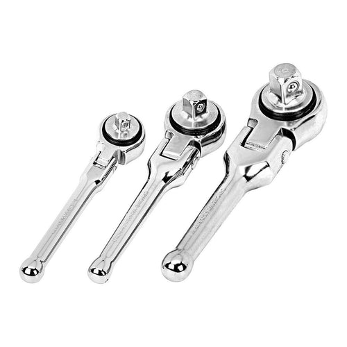 3-Piece Flex-Head Stubby Ratchet Set V722340
