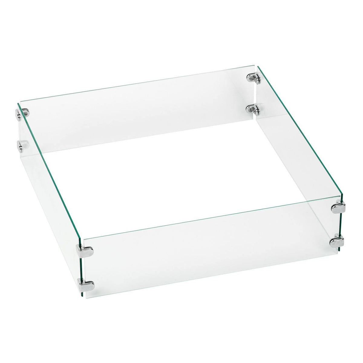 Tempered Glass Flame Guard for 12 Square Drop-In Fire Pit Pan X4648