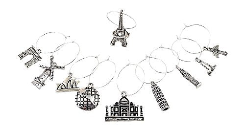 10 Piece Wine Charm Set T776