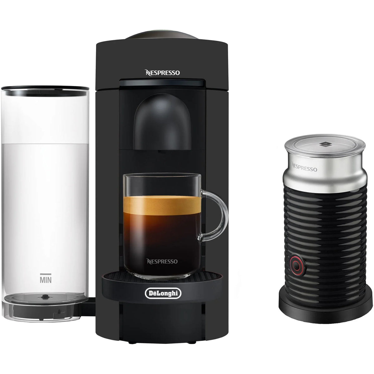 Black Matte Coffee and Espresso Machine Q928