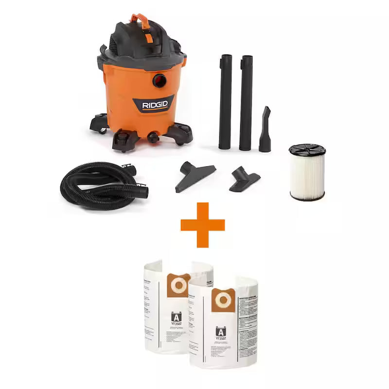 12 Gallon 5.0 Peak HP Wet/Dry Shop Vacuum with Accessories G84946