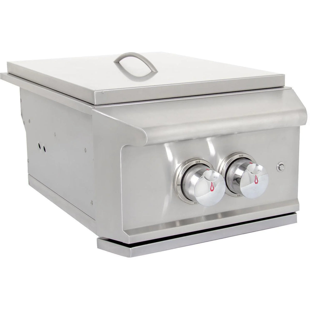 Built-In Liquid Propane Power Burner With Wok Ring, Stainless Steel Lid C298789
