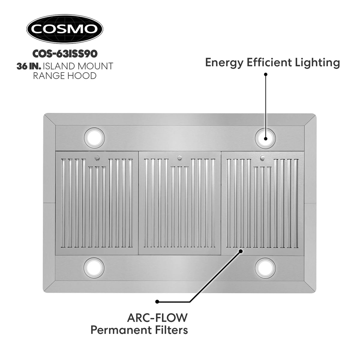 30 in. Stainless Steel Ductless Island Range Hood N411056