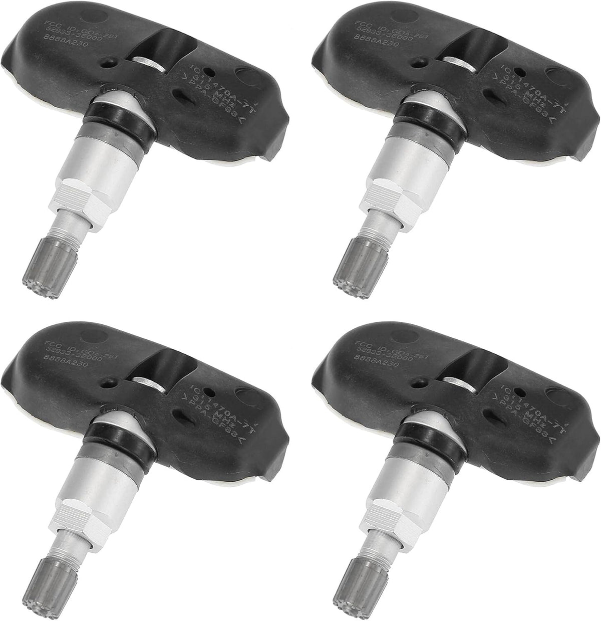 4pcs 315MHz TPMS Sensor Tire Pressure Monitoring System V7453