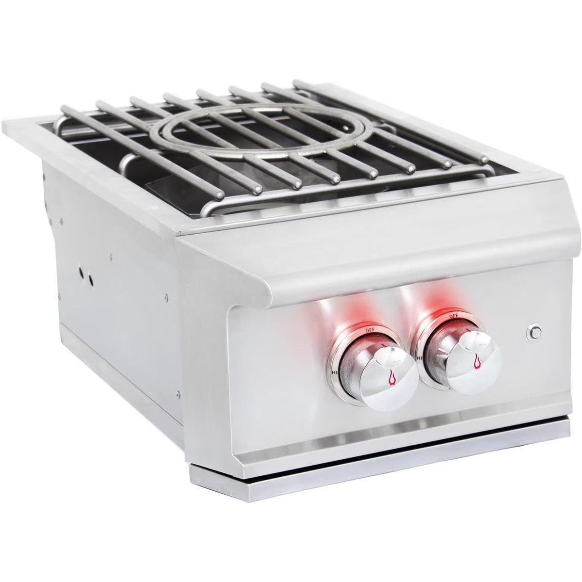 Built-In Liquid Propane Power Burner With Wok Ring, Stainless Steel Lid C298789