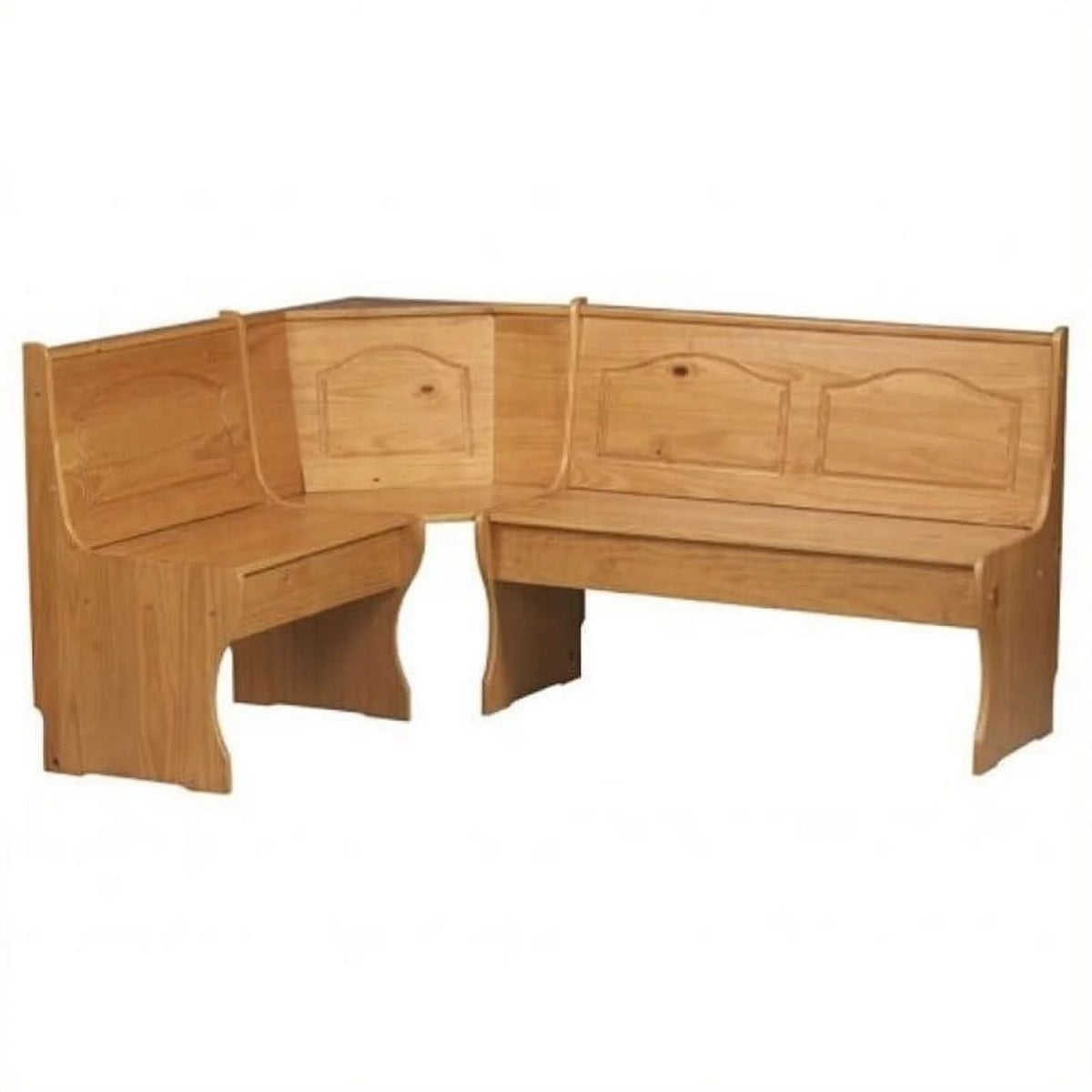 Kitchen Dining Nook Corner Bench in Natural A67926