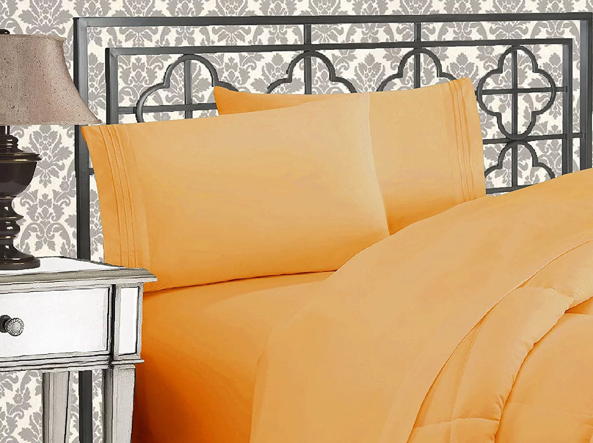 1800 Series Deep Pocket 6pc Bed Sheet Set Q5560