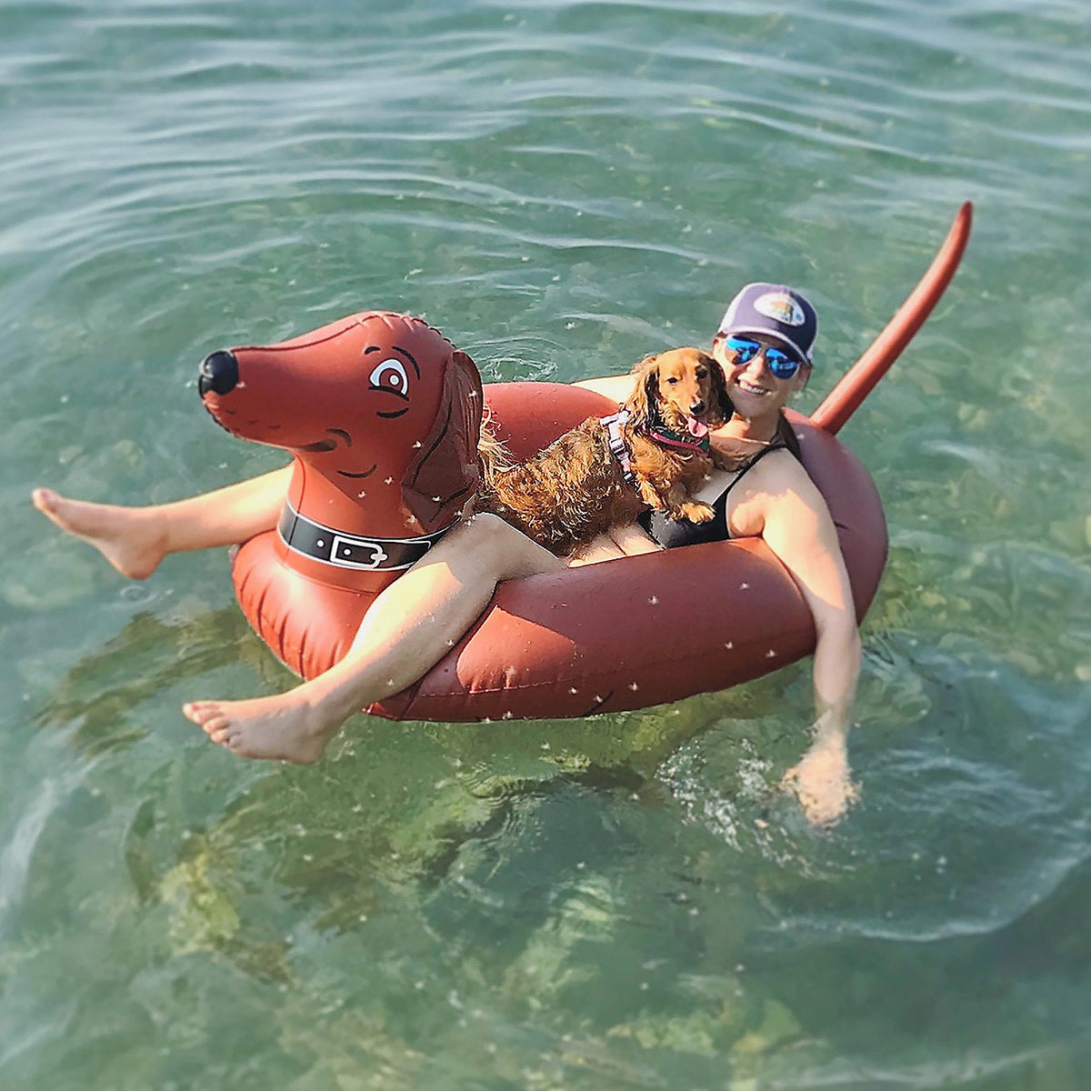 Inflatable Wiener Dog Pool Raft I31799