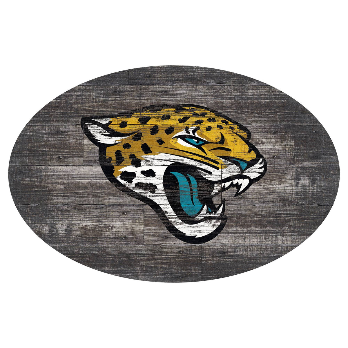 Distressed Wood Oval A8550