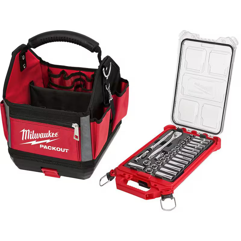 3/8 in. Drive Metric Ratchet and Socket Mechanics Tool Set 32-Piece W77432