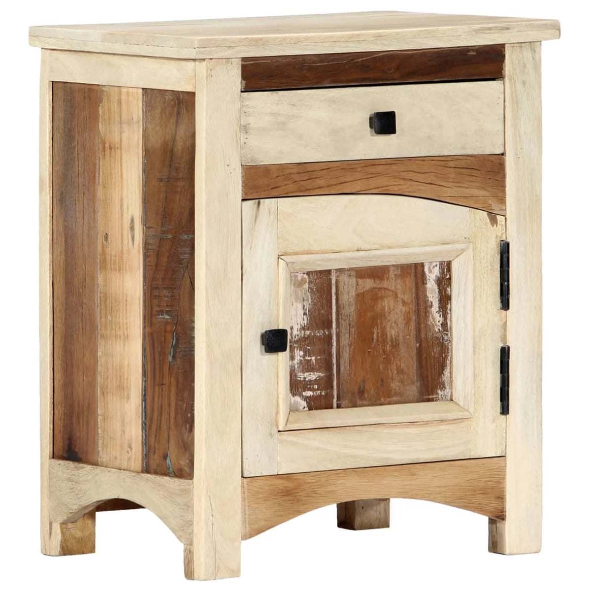 Bedside Cabinet Solid Reclaimed Wood G489